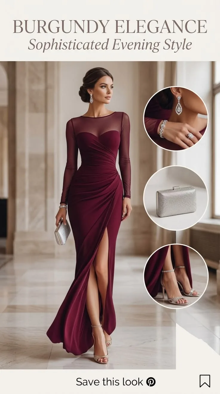 Burgundy elegance