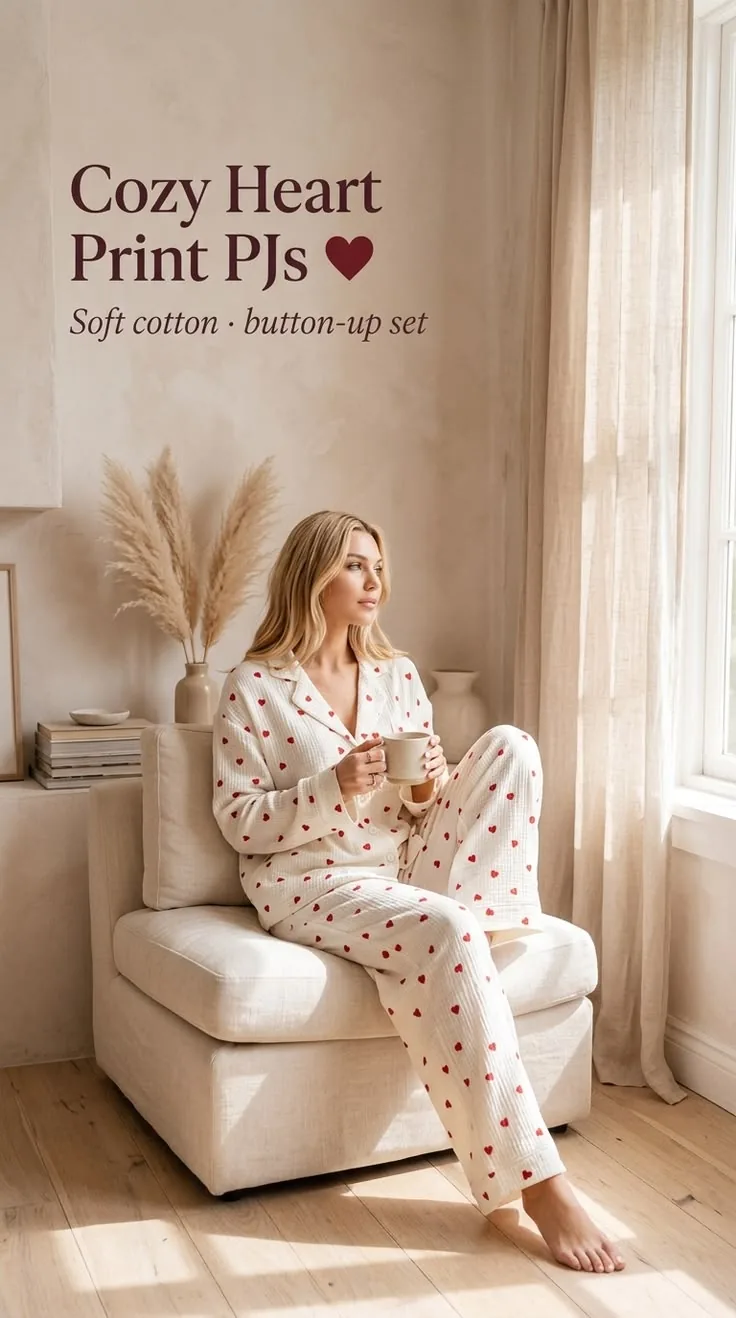 Cozy heart PJs