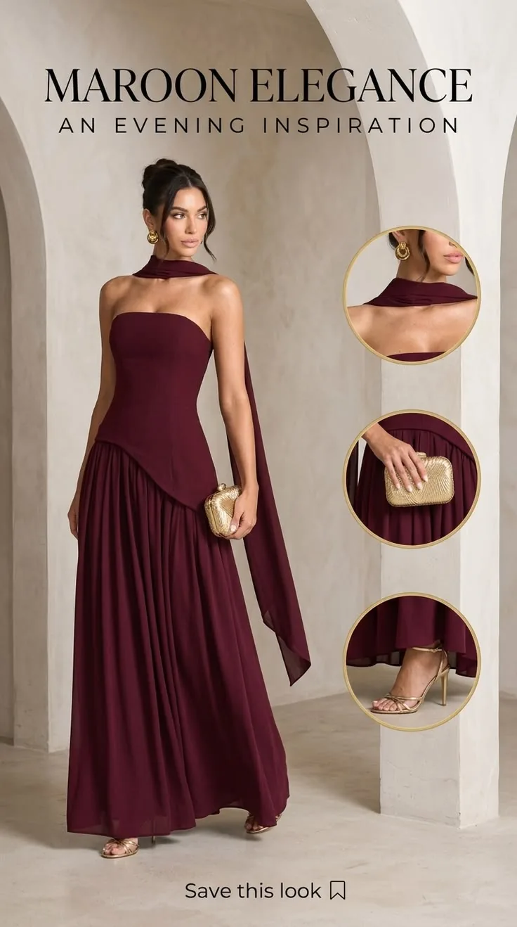 Maroon elegance